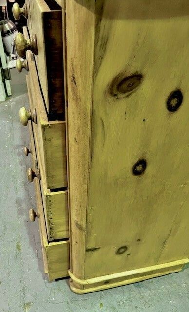 Victorian Old Pine Chest Of Drawers photo 490.0