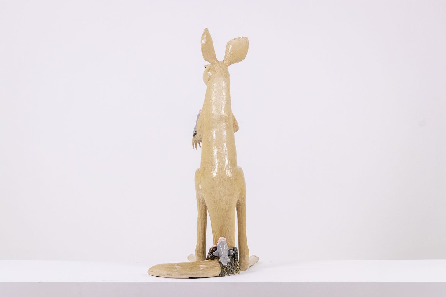 Art Valérie Courtet. Ceramic Kangaroo. Contemporary Work. photo