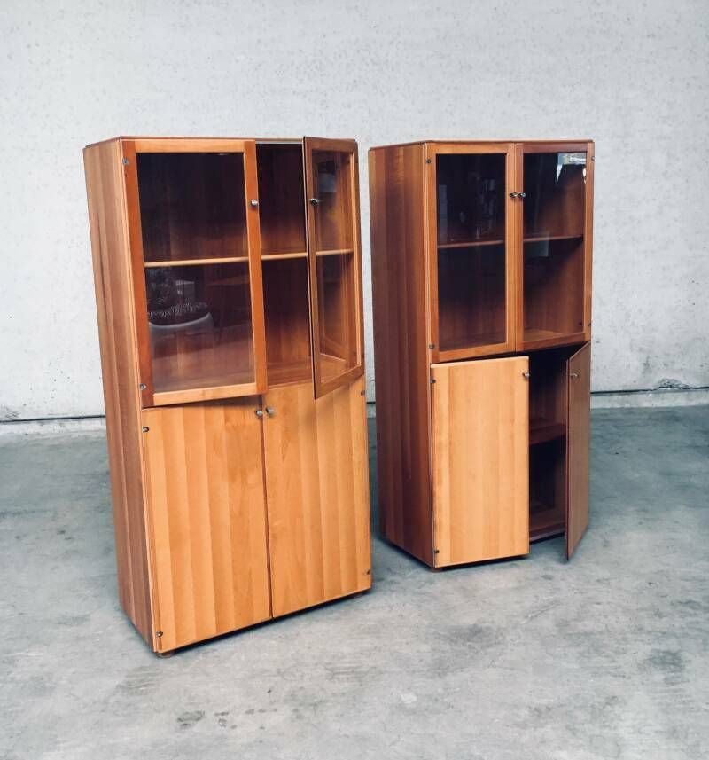 photo vinterior Torcello Series Display Cabinet Set By Afra & Tobia Scarpa For Stildomus, Italy 1980's