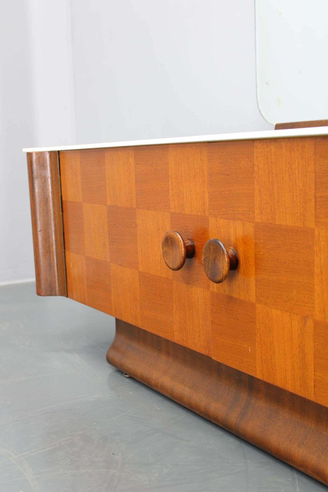 photo furniture 1940s Jindrich Halabala Mirror Cabinet, Czechoslovakia