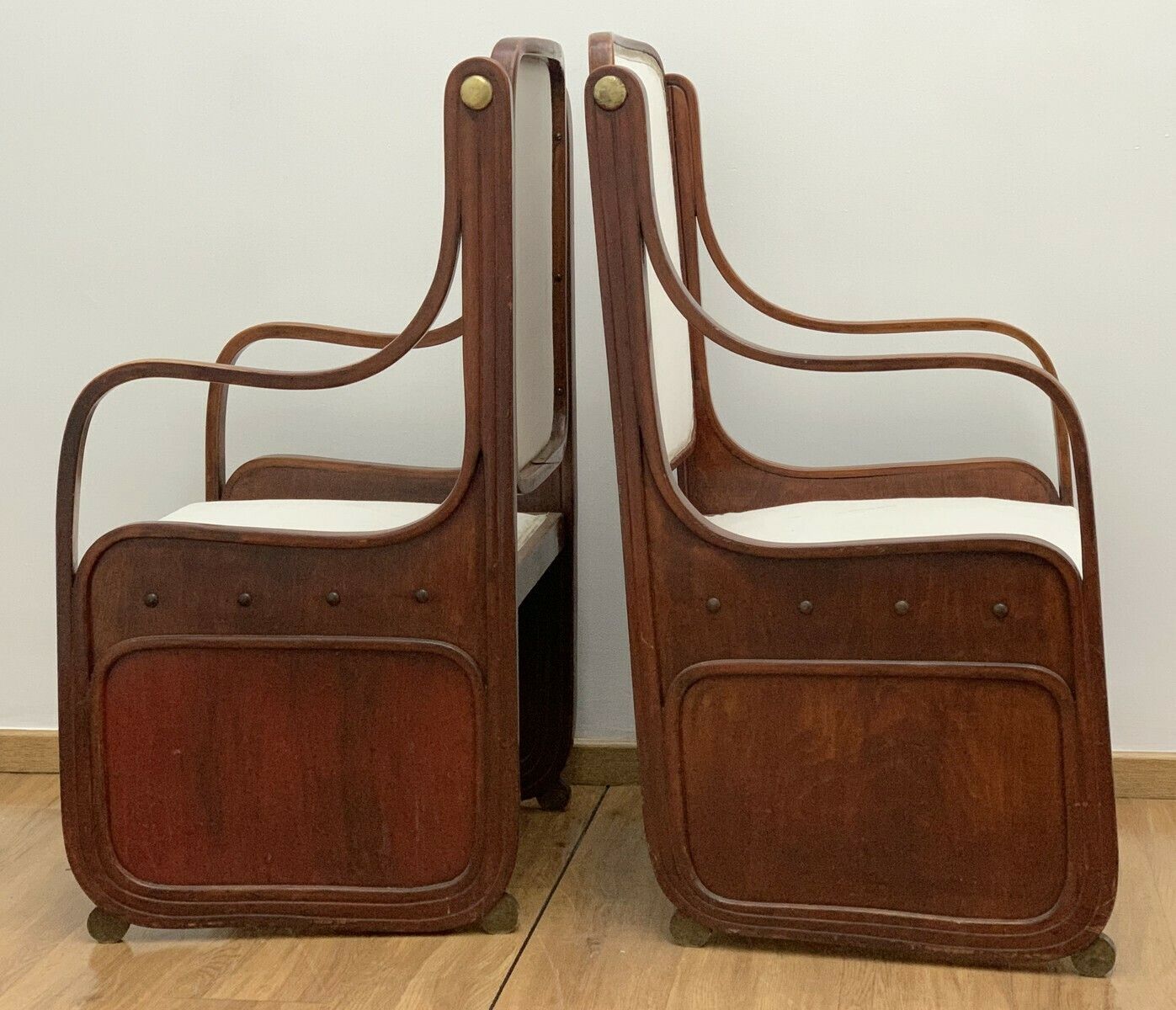Pair Of Armchairs By Koloman Moser   Vienna Secession C.1900 photo furniture