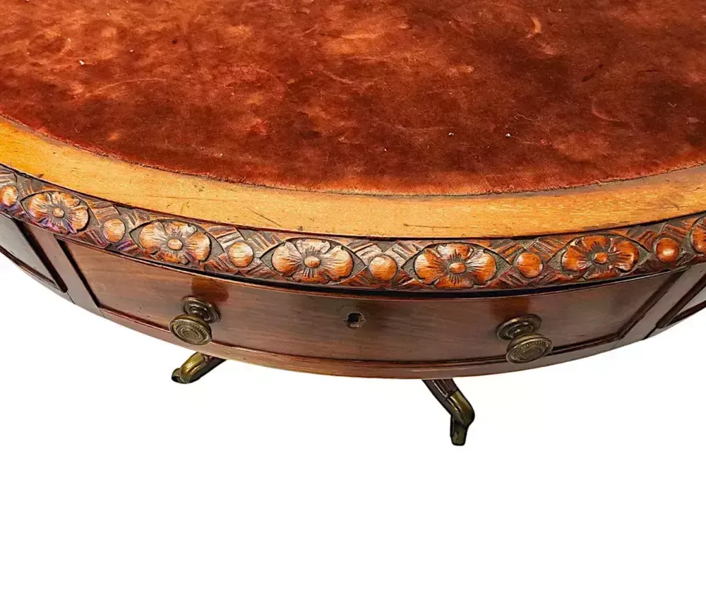 photo for sale A Very Rare Early 19th Century Revolving Drum Library Centre Table