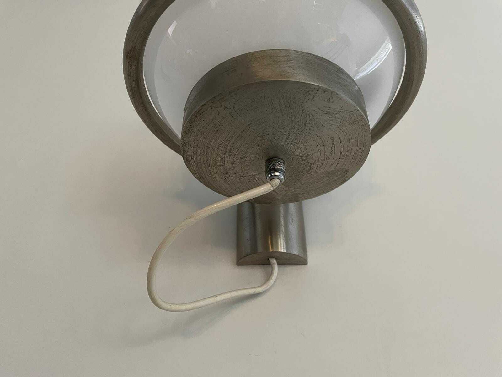 Glass Ball Pair Of Sconces By Candle, 1960s, Italy photo vintage