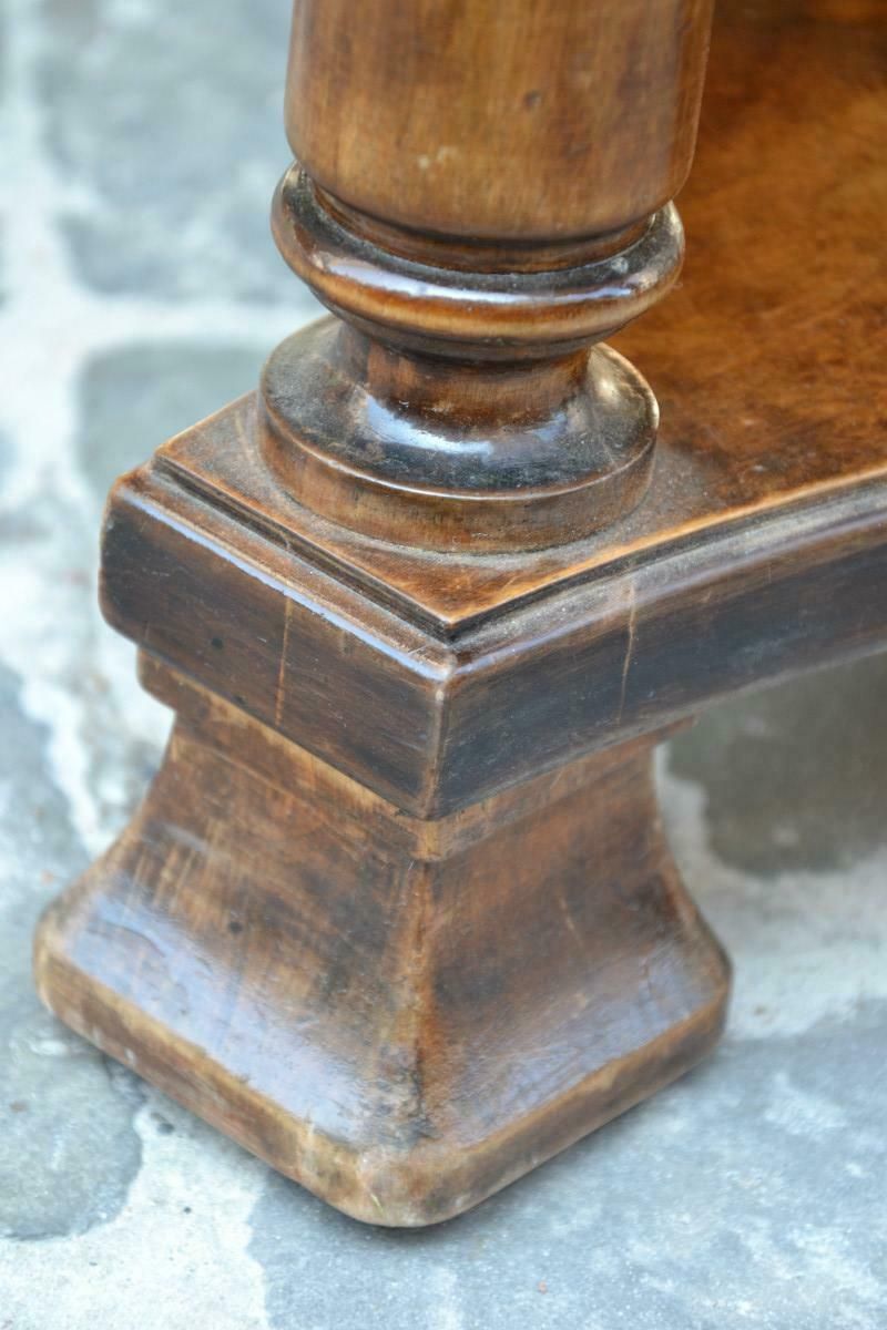 1930's Swedish Pedestal Table In Wooden Marquetry photo for sale