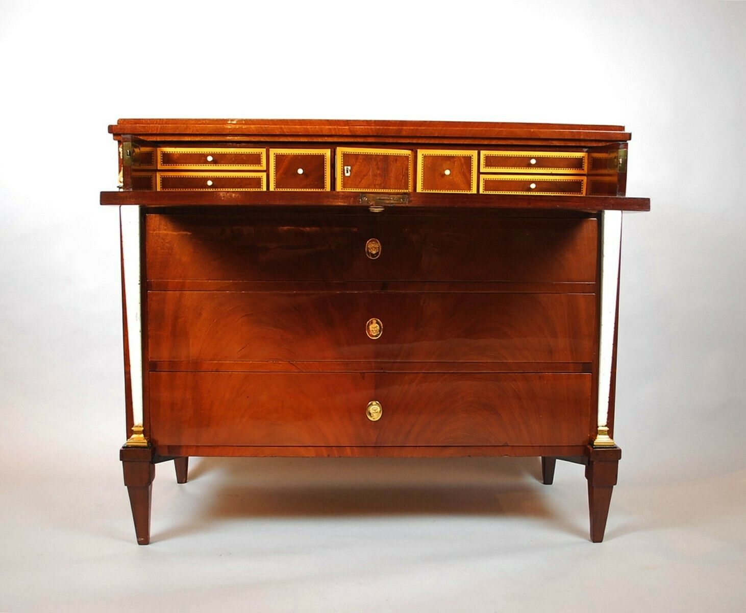 Italian Empire Mahogany Chest Of Drawers photo 4250.0