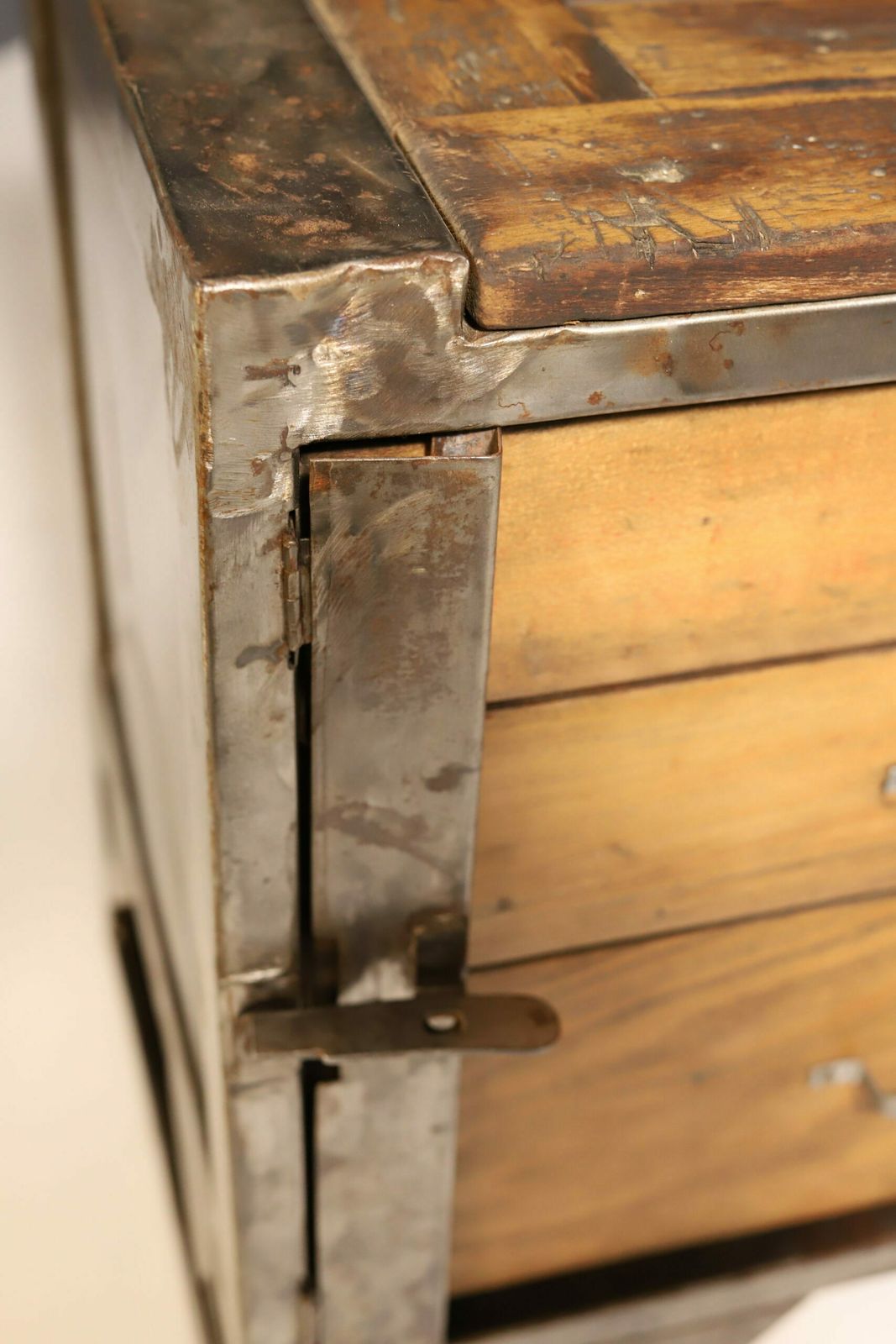 Industrial Iron Chest Of Drawers From The 1950s, Czechoslovakia photo buy
