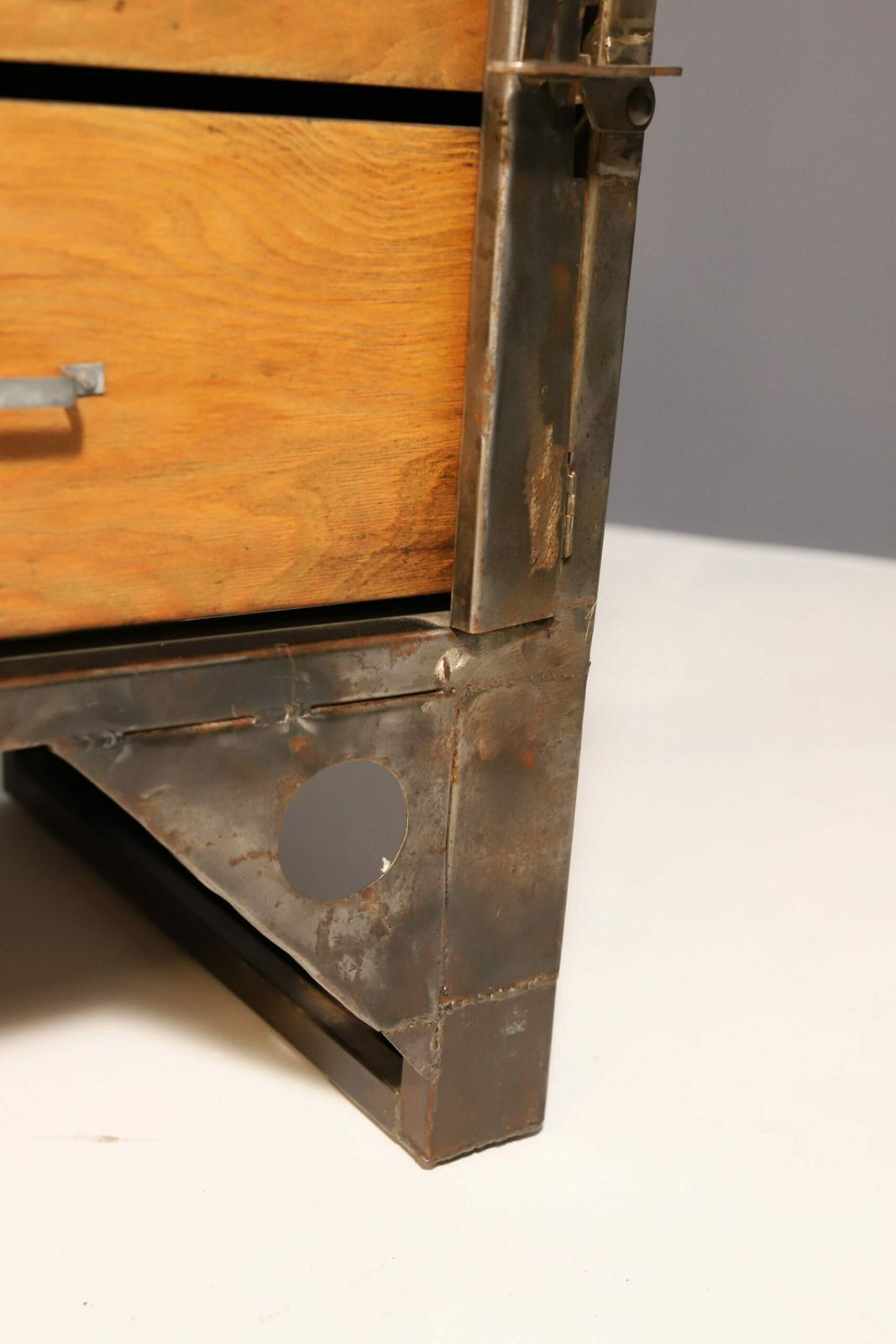 1414.0 Industrial Iron Chest Of Drawers From The 1950s, Czechoslovakia photo