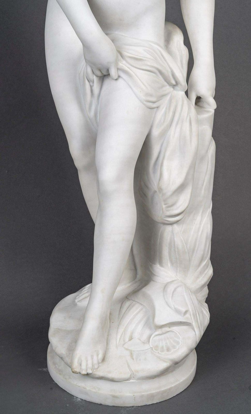 A Big Sculpture In White Carrara Marble, Napoleon III Period. photo 8926.0
