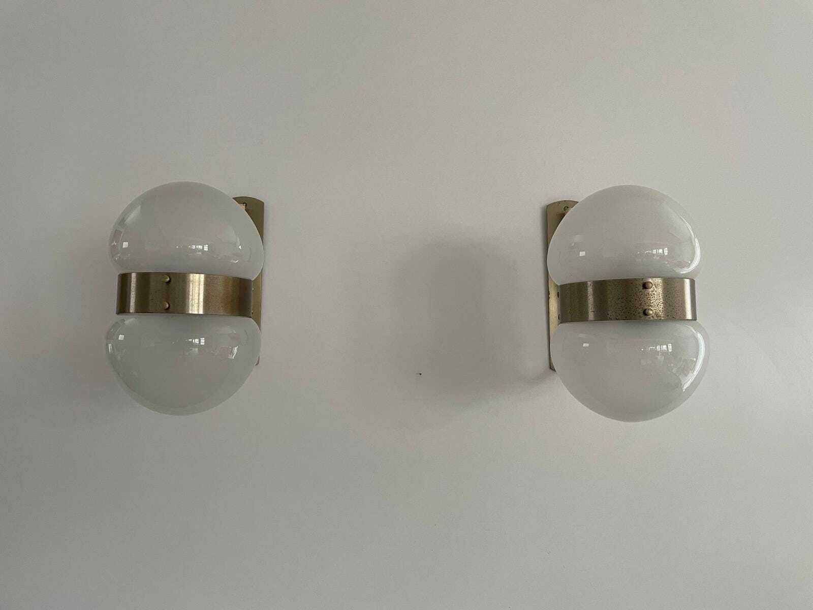 Large Pair Of Wall Lamps By Sergio Mazza For Artemide, 1960s, Italy photo for sale