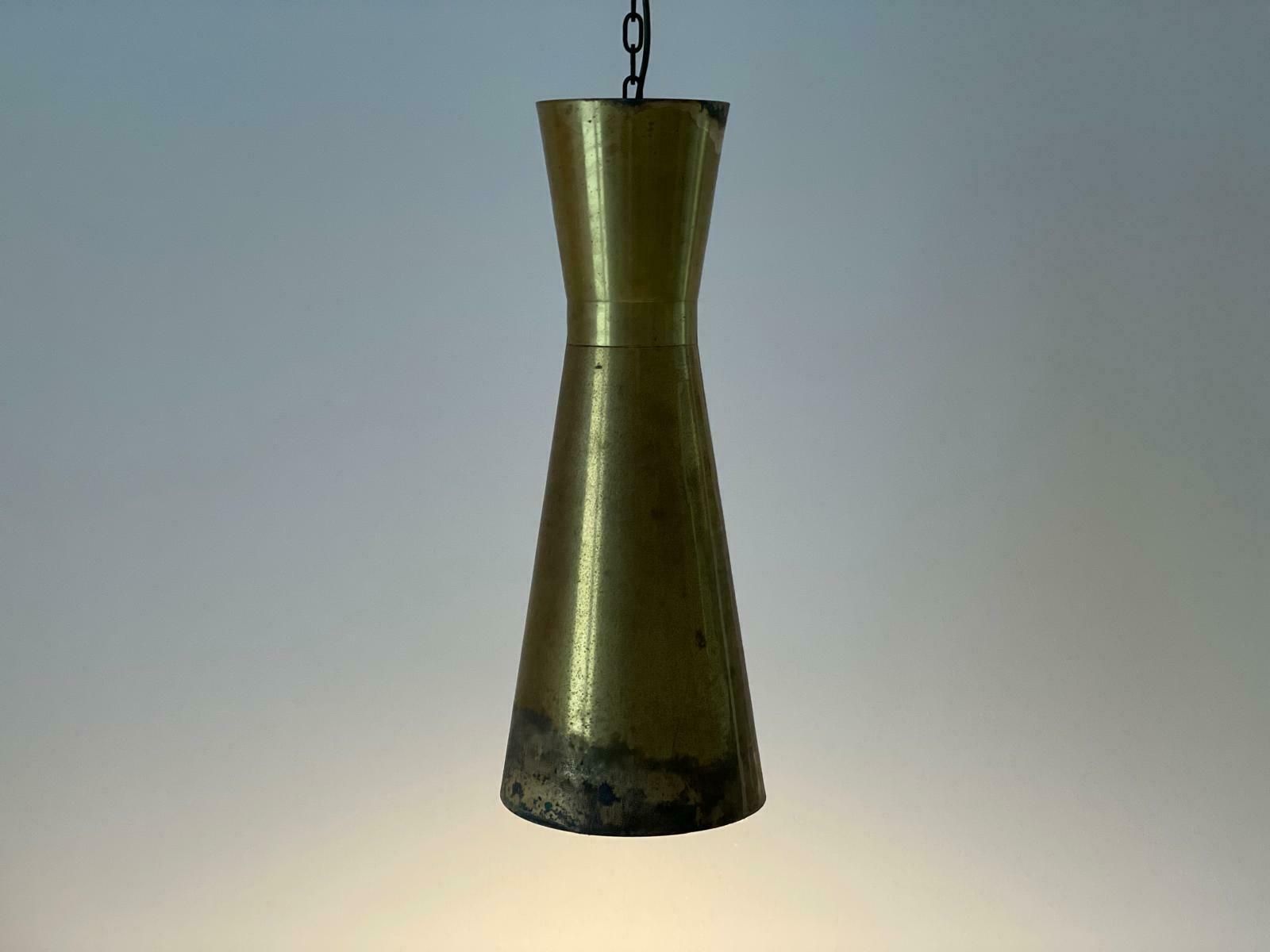 Brass Diabolo Shade Xl Church Pendant Lamp With Chain Hanger, 40s/50s, 3 Available photo furniture