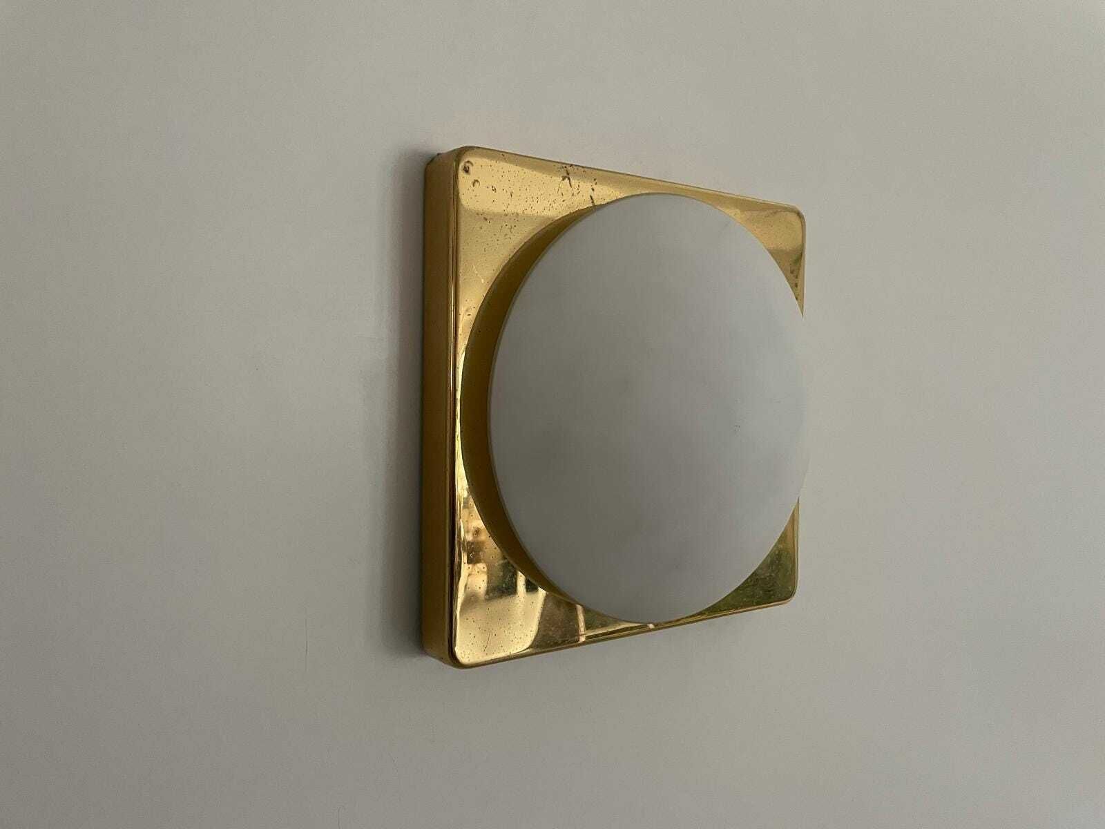 Mid Century Modern Square Design Pair Of Sconces By Rolf Krüger For Heinz Neuhaus Leuchten, 1970s, Germany photo buy