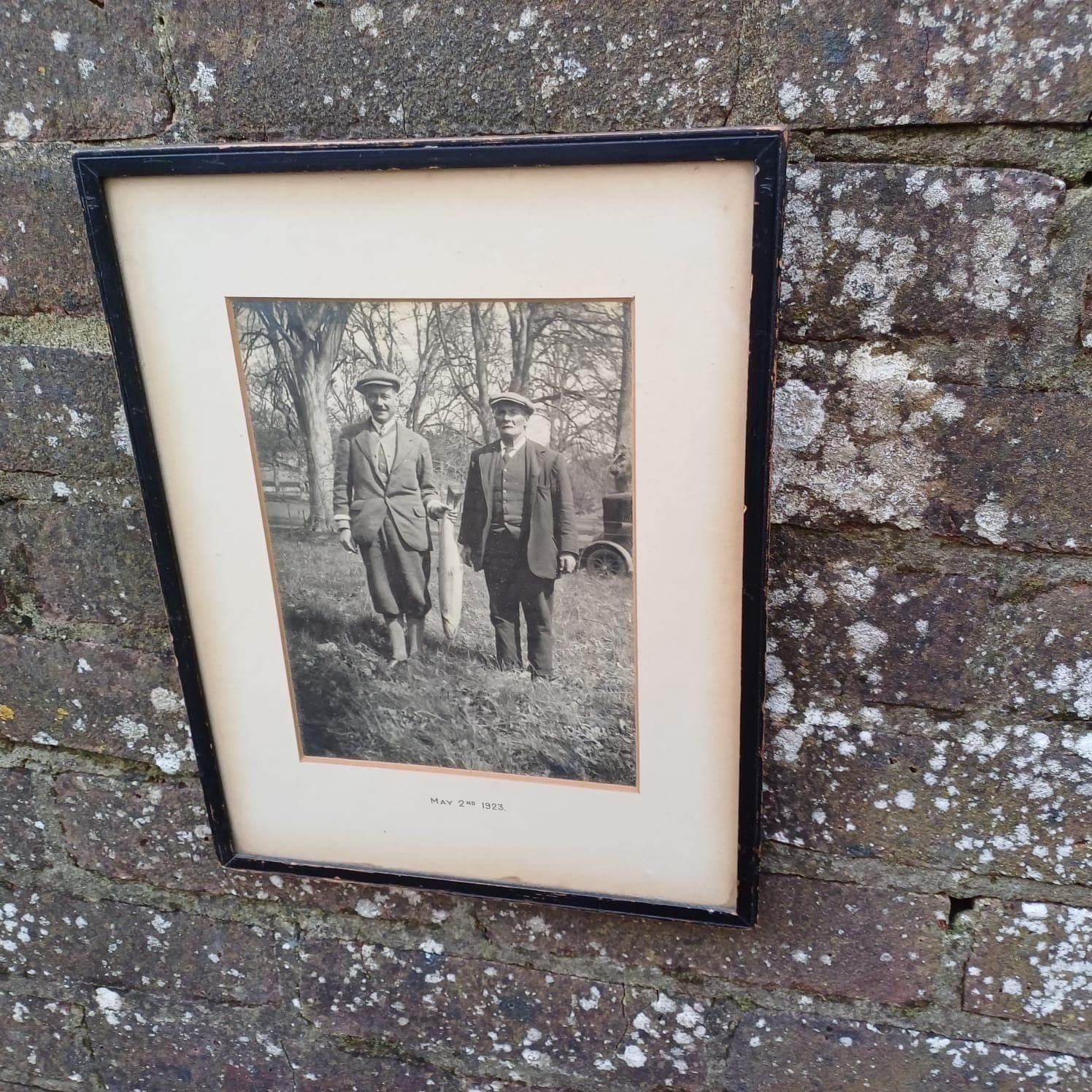 Vintage Fishing Photo 1923, Stanley Perthshire, Scotland, Fisherman, Gillie, River Tay