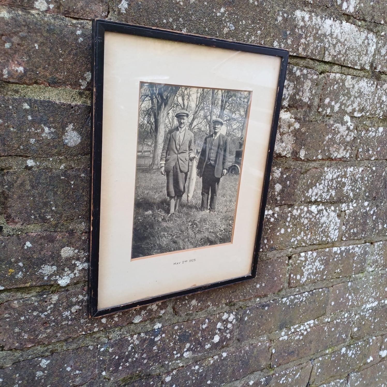 Vintage Fishing Photo 1923, Stanley Perthshire, Scotland, Fisherman, Gillie, River Tay photo 72.0