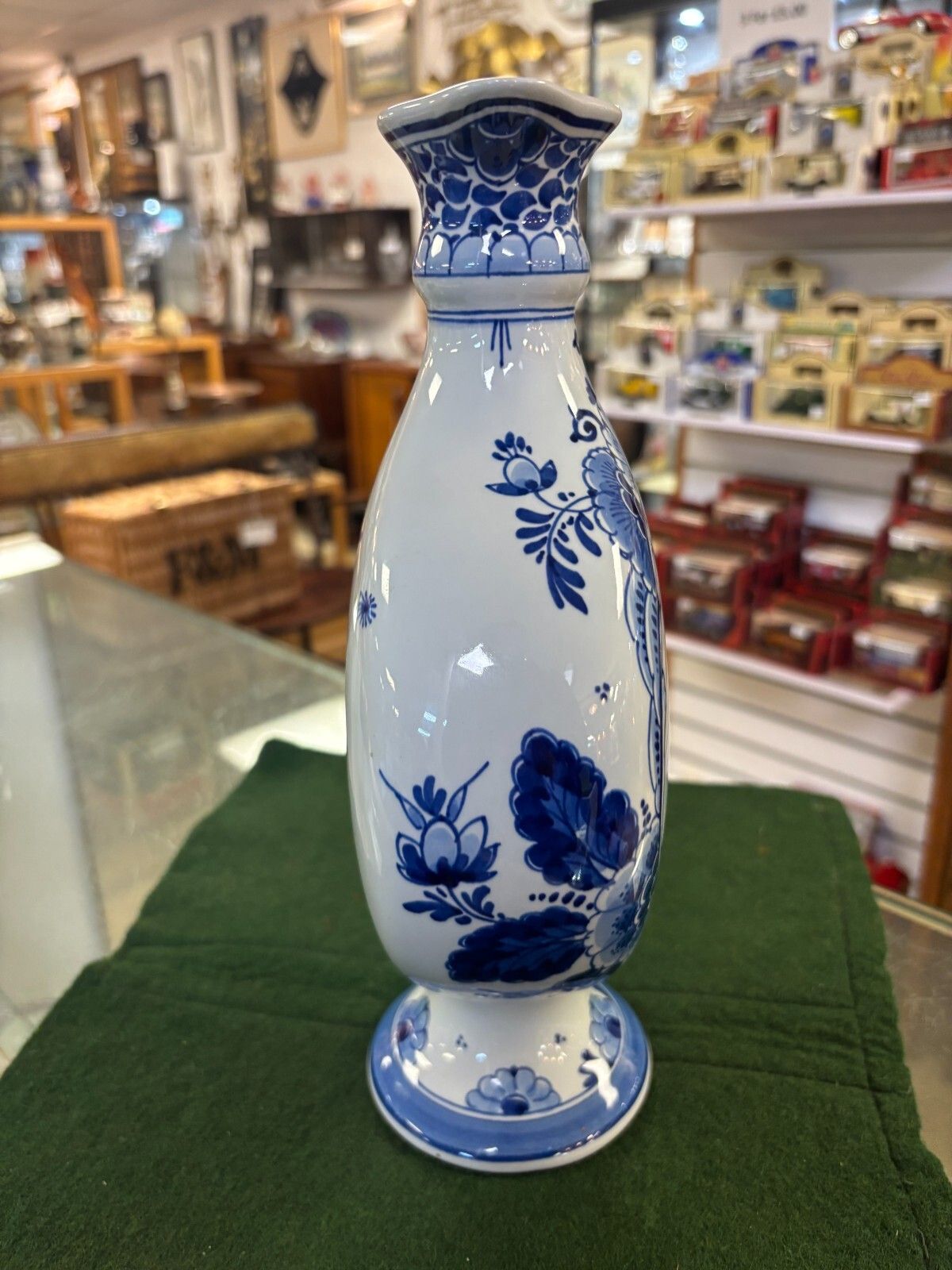 photo furniture Rare Vintage Delft Pottery Blue & White Windmill Hand Painted Jug/ Vase