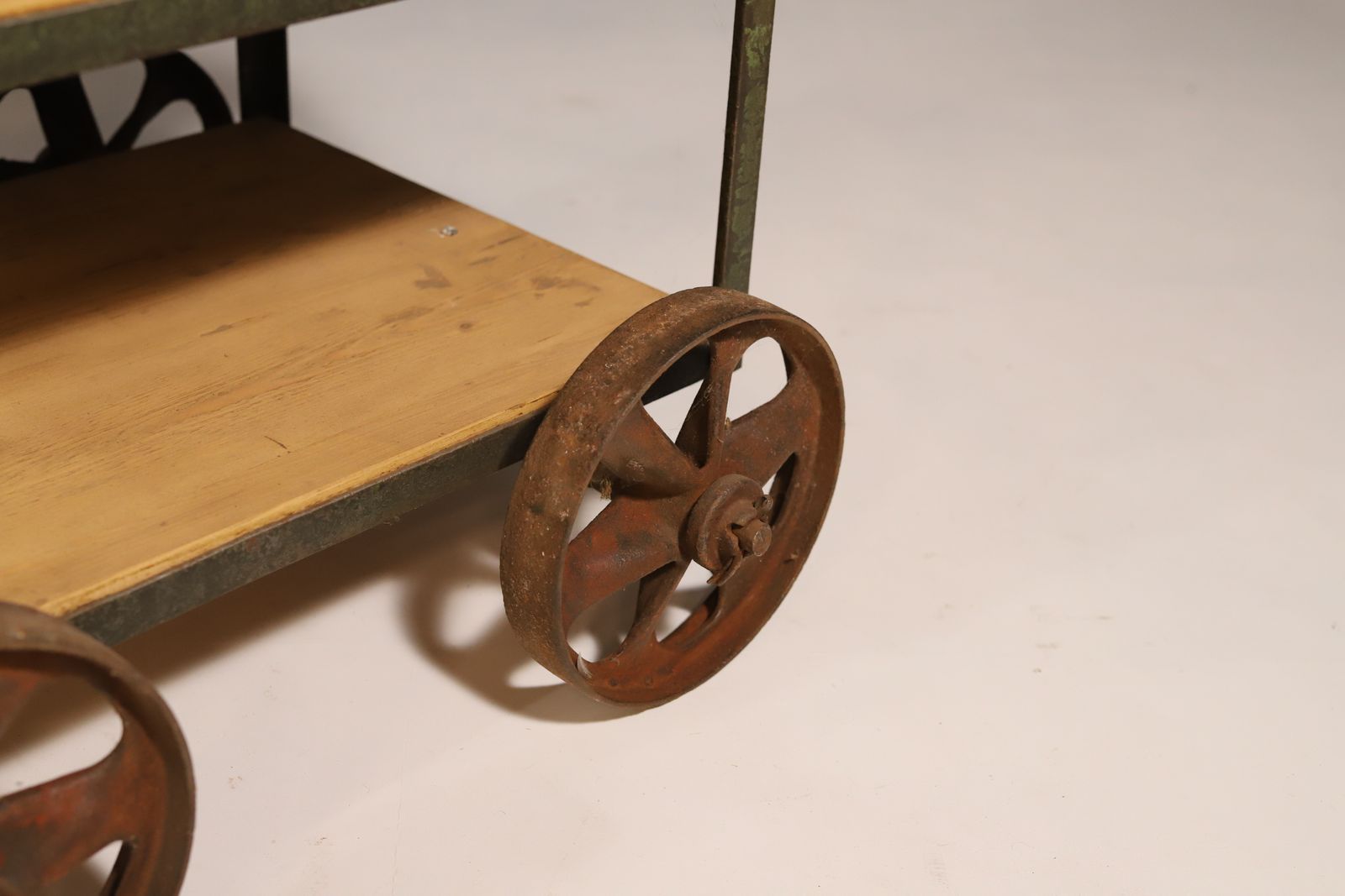 Vintage Industrial Shelf On Wheels From The 1960s, Czechoslovakia photo vinterior
