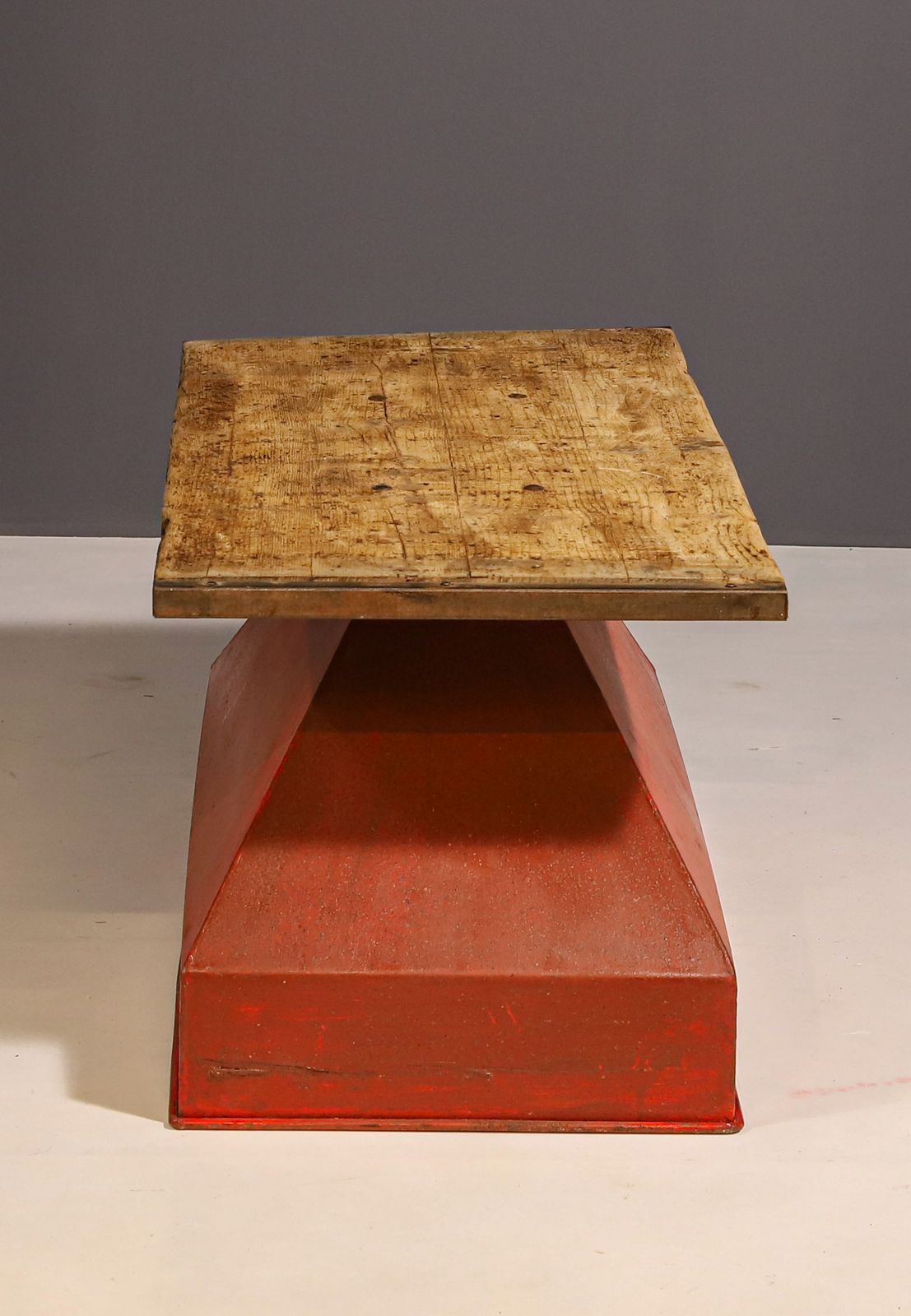 Industrial Iron Coffee Table From The 1950s, Czechoslovakia photo for sale
