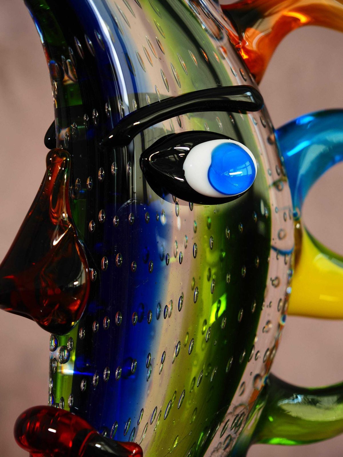 Murano Style Glass Harlequin Figurine – Venetian Art Decor & Collector’s Piece photo buy