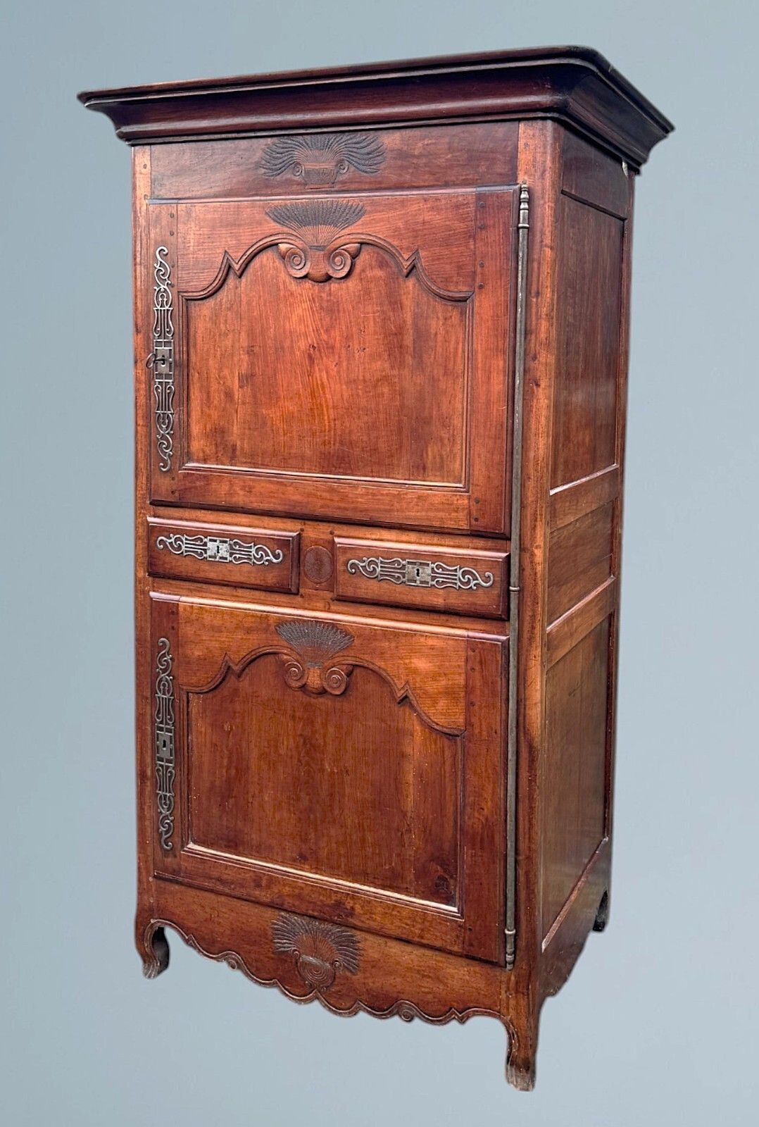18th Century French Walnut Armoire / Walnut Wardrobe photo for sale