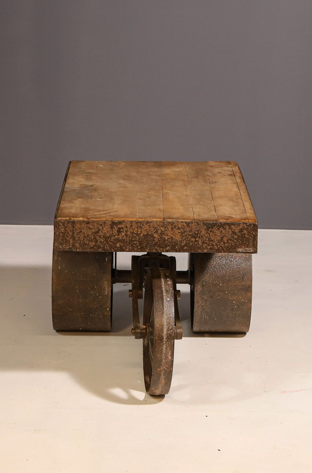 Mid Century Industrial Table On Wheels, 1950´S, Czechoslovakia photo for sale