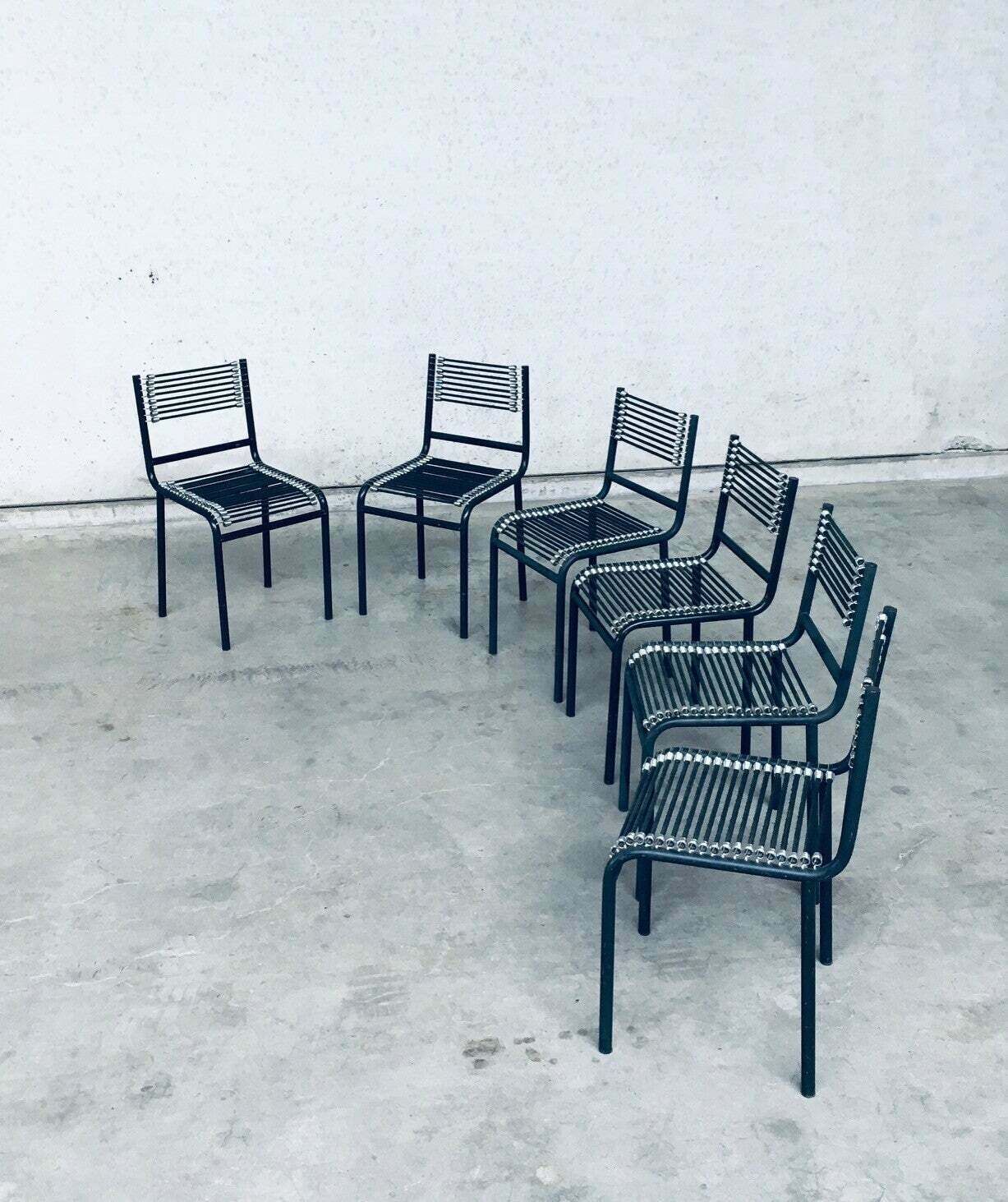 Postmodern Design "Sandows" Stoelen Van Rene Herbst photo for sale