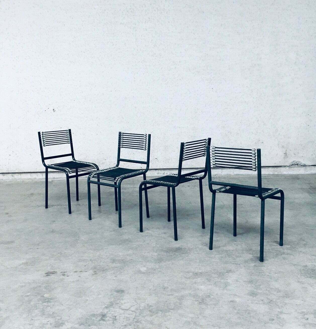 Postmodern Design "Sandows" Chairs By Rene Herbst photo vinterior