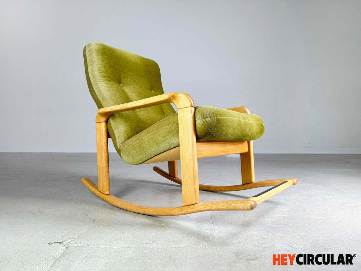 Original Walter Knoll Midcentury Rocking Chair Vintage 1960s photo furniture