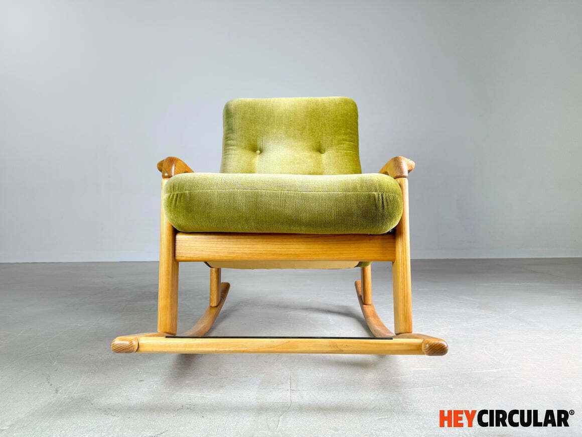 Original Walter Knoll Midcentury Rocking Chair Vintage 1960s photo for sale