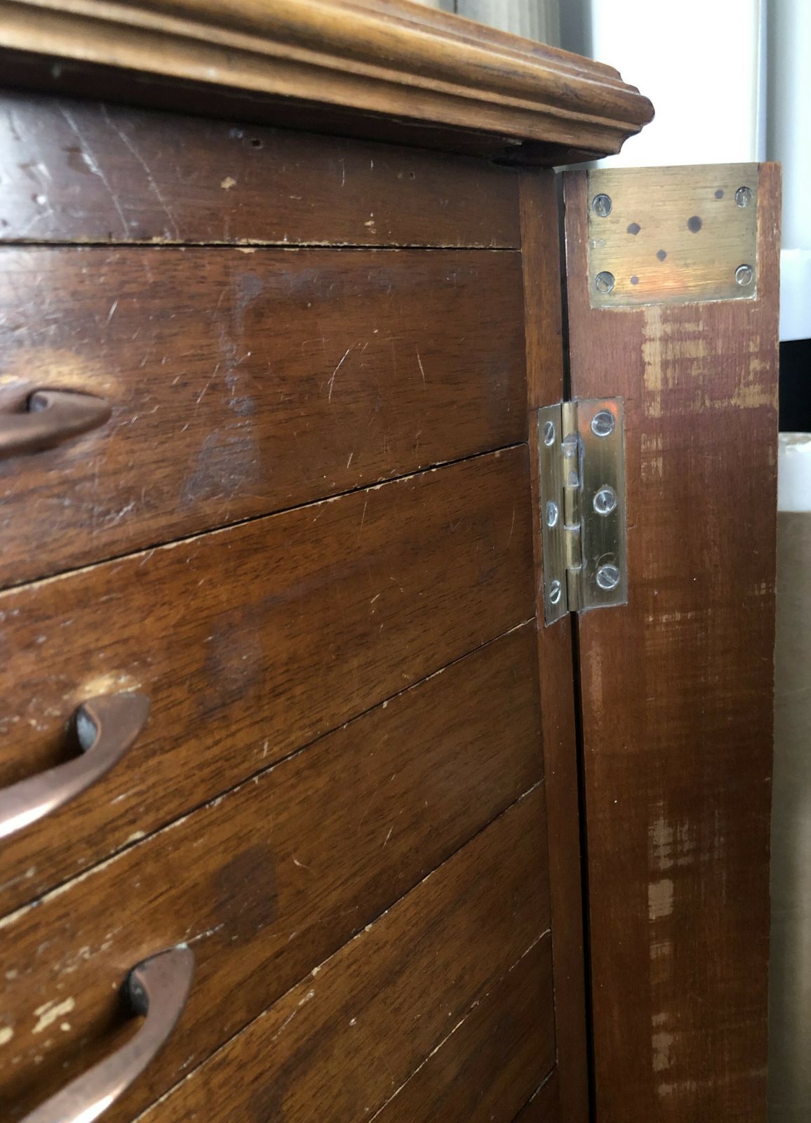 Mid 20th Century Wooden Set Of Bank Drawers photo Furniture