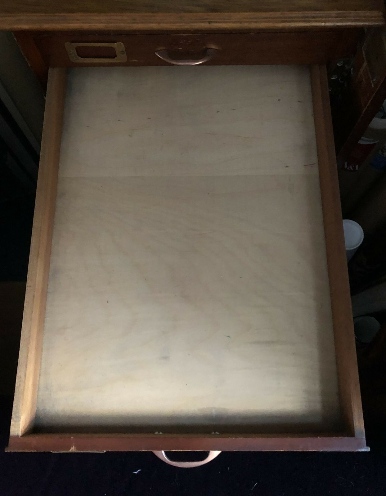 Mid 20th Century Wooden Set Of Bank Drawers photo 800.0