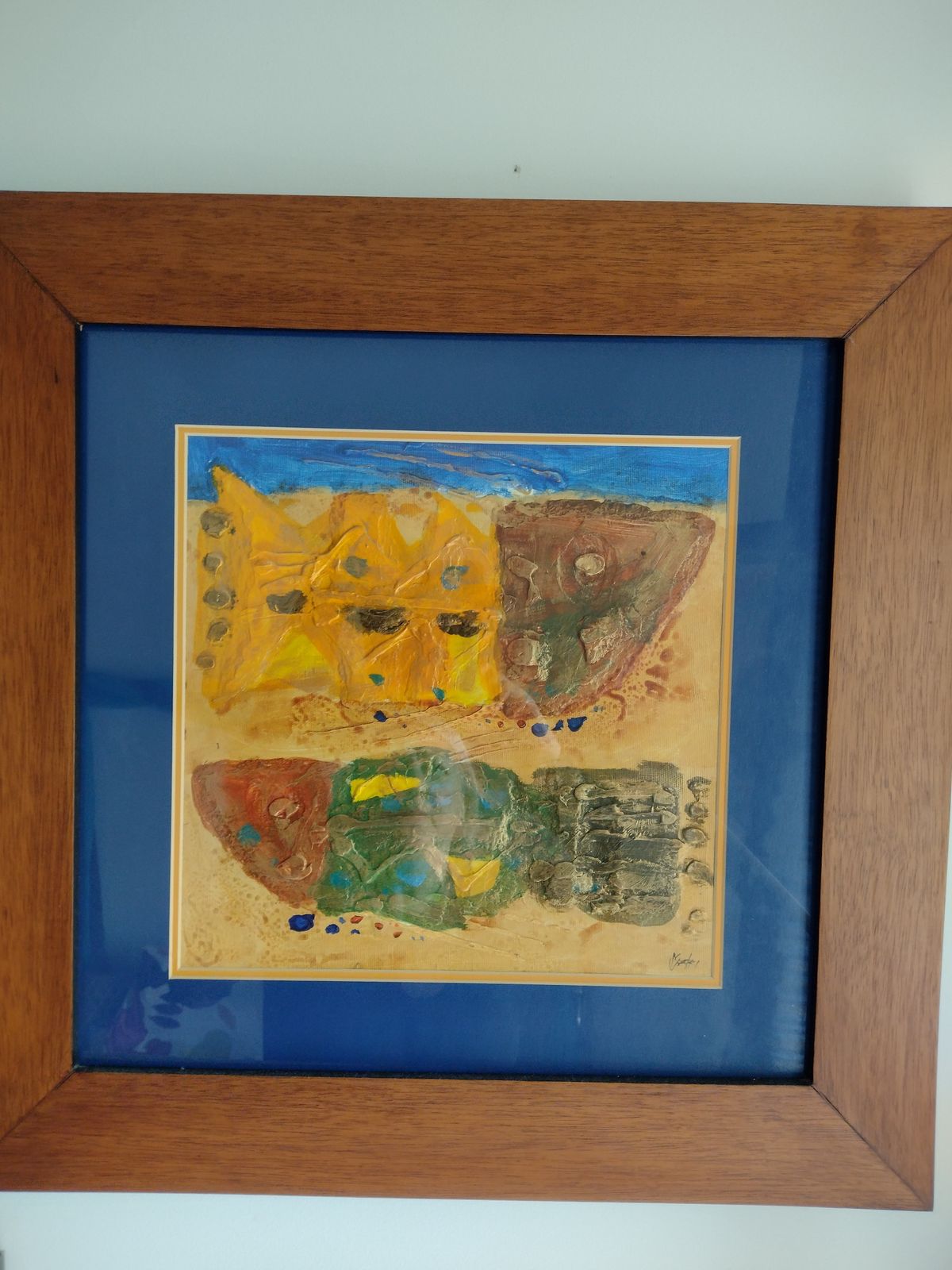 Set Of Three Sjafri Original Oil On Paper photo vinterior
