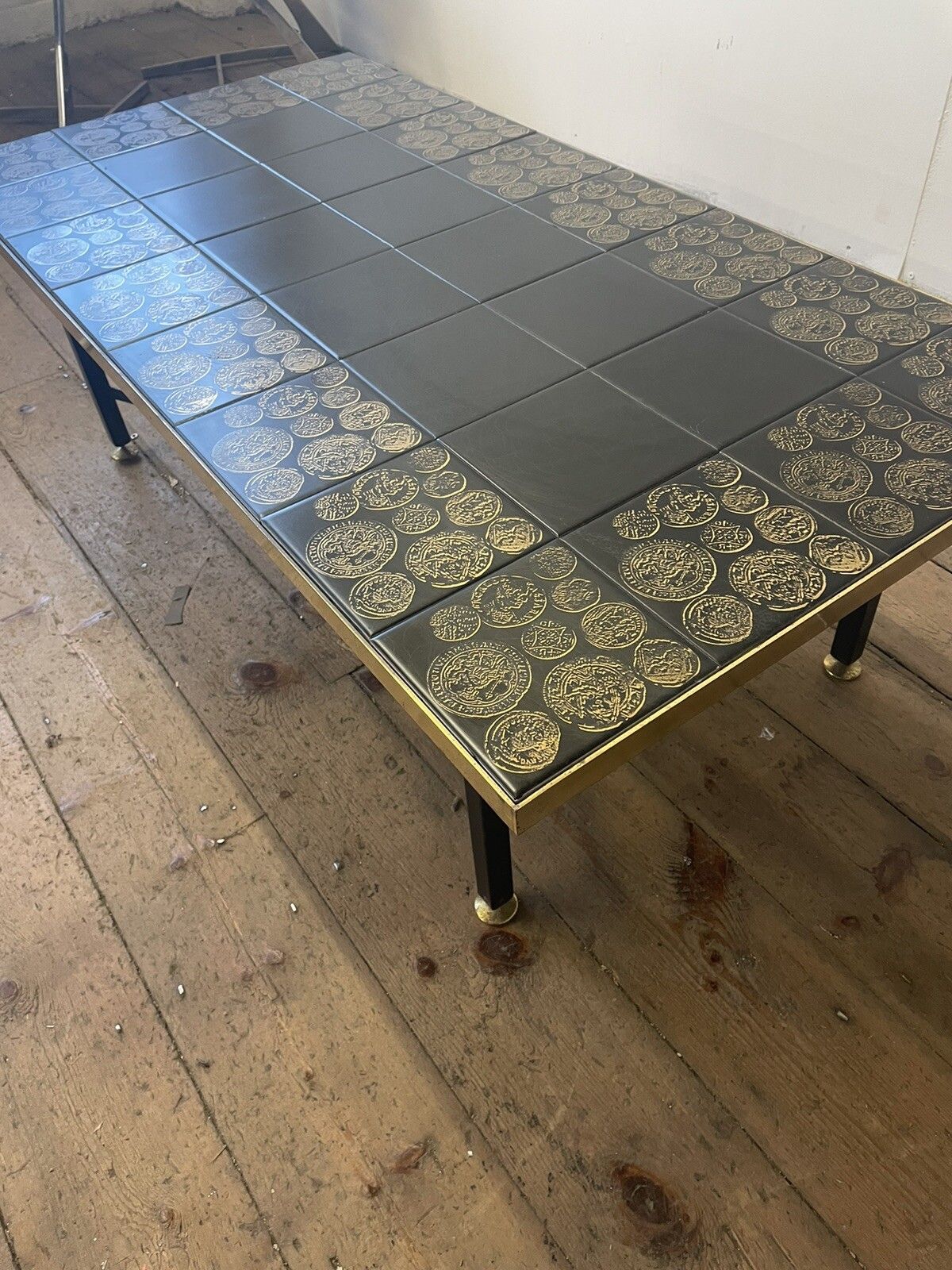 Vintage Tiled Coffee Table Italian 1950s 60s Fornasetti Era Heals photo Furniture