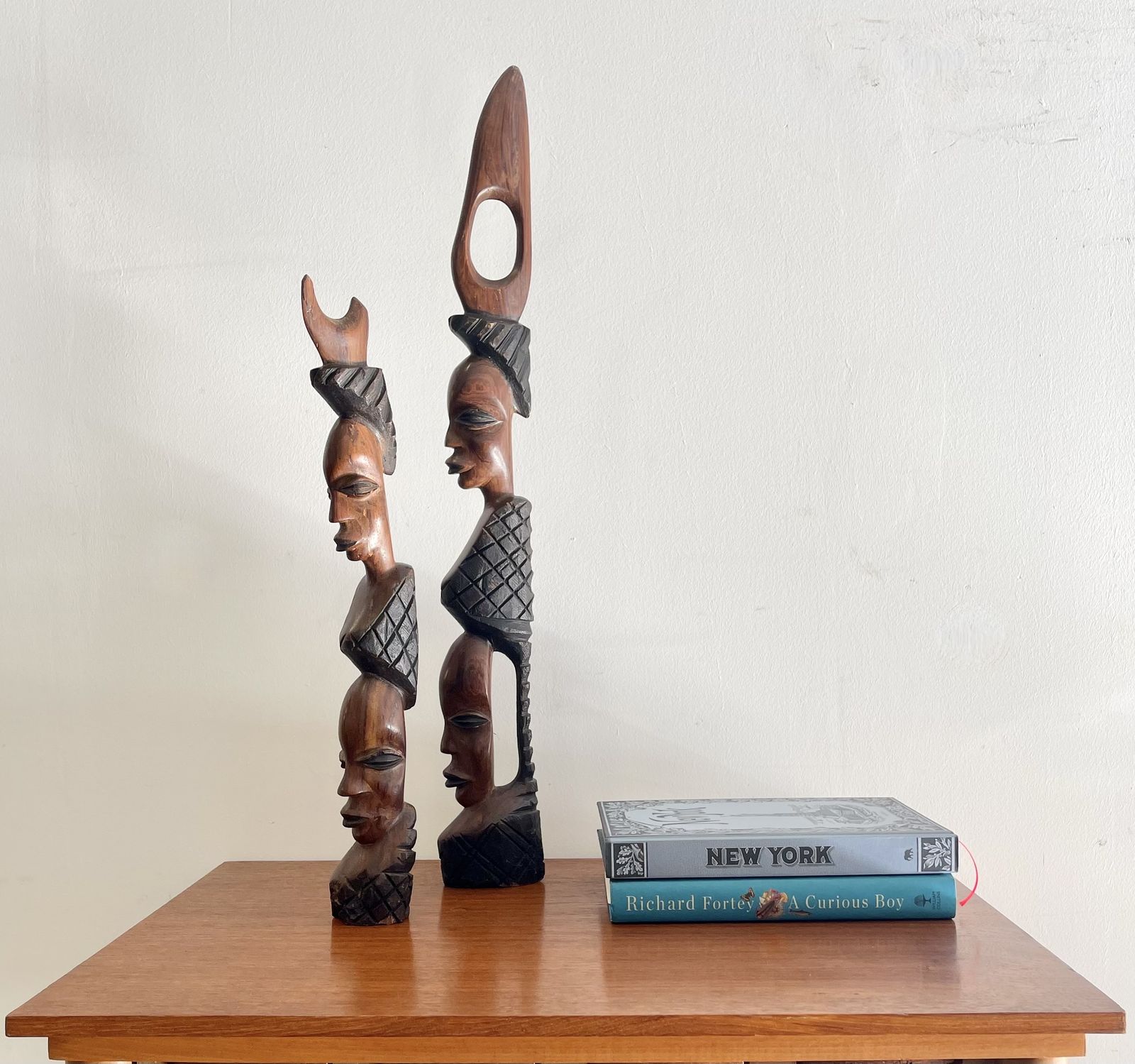 African Carved Wooden Figures photo for sale