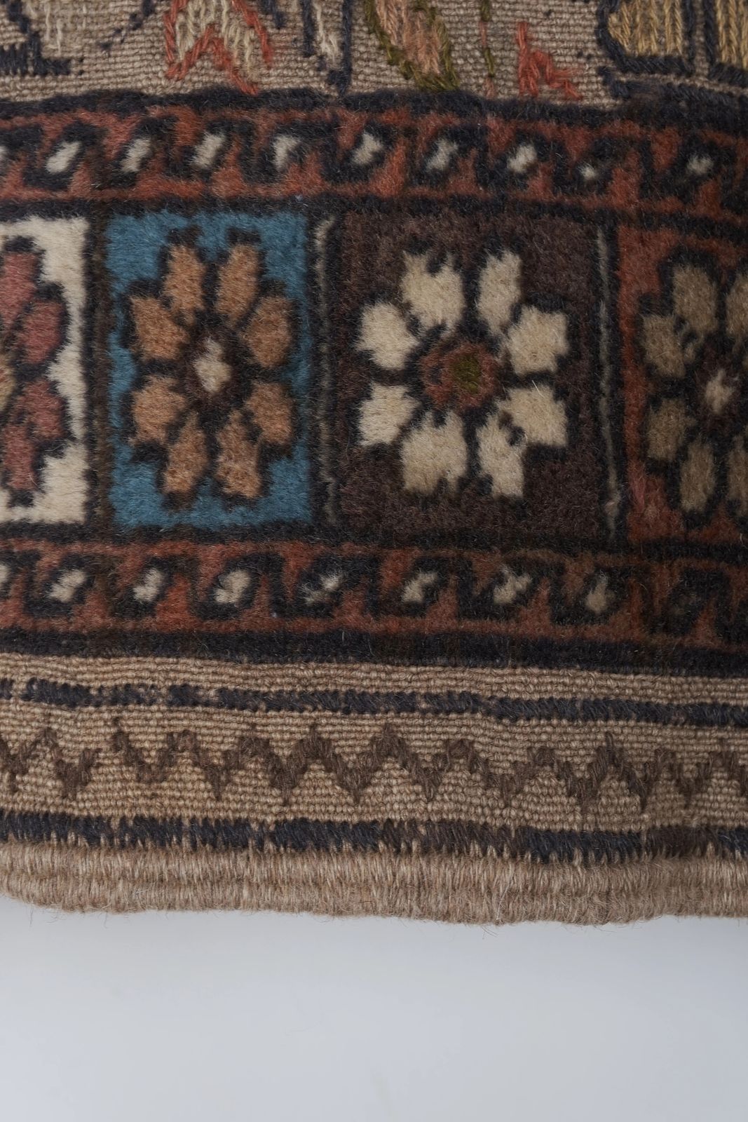 photo for sale 1950s Gabbeh Rug In Animal Pictorials 4'5'' X