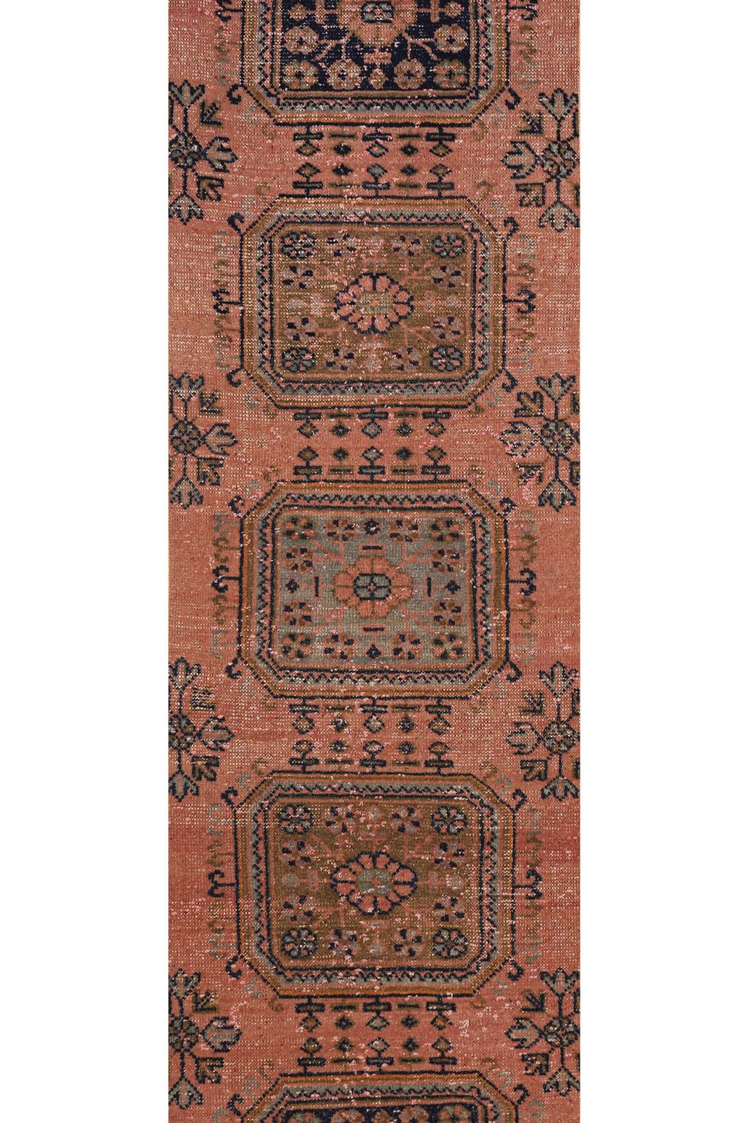1960s Turkish Oushak Extra Long And Wide Runner   Stair Tread 2'6'' X 21'3'' photo Textiles