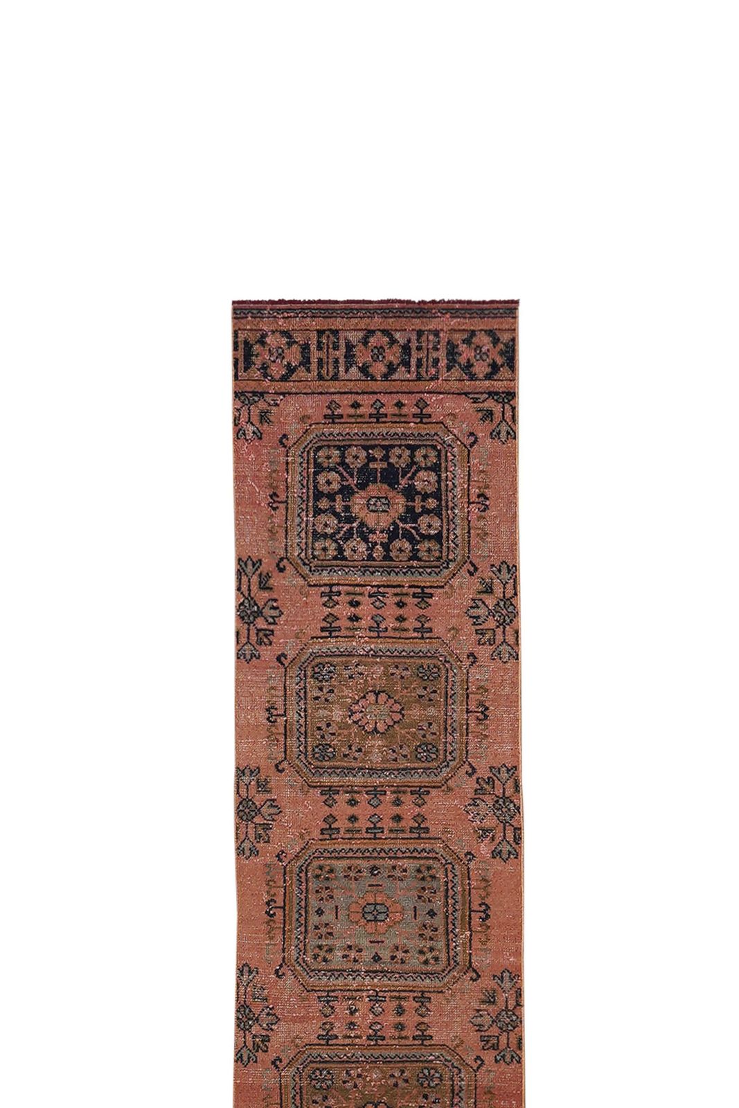 1960s Turkish Oushak Extra Long And Wide Runner   Stair Tread 2'6'' X 21'3'' photo 1400.0