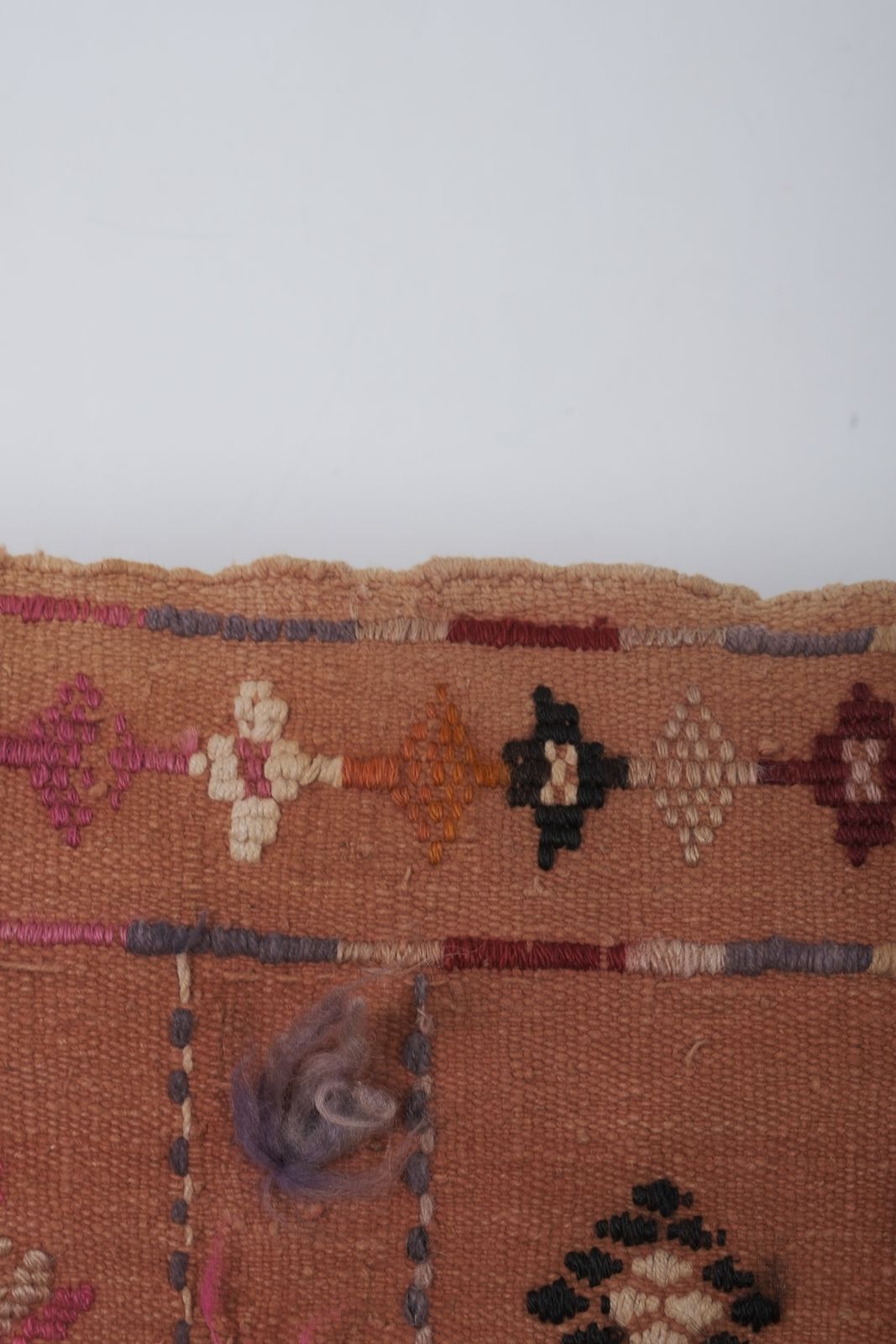 photo furniture Turkish Brown Kilim Rug 3'1" X 4'6''