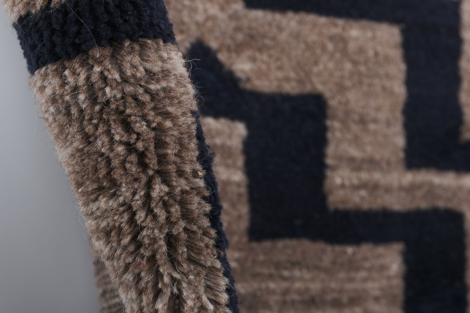 photo furniture 1980s Turkish Tulu Shaggy Rug 2'9'' X 6'4''