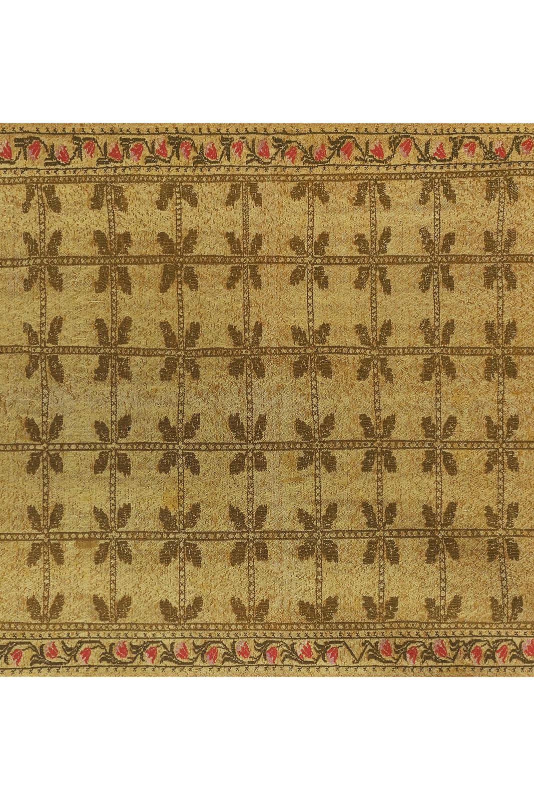 Turkish Gold Cicim Flat Weave Rug 4'10'' X 6'9'' photo for sale