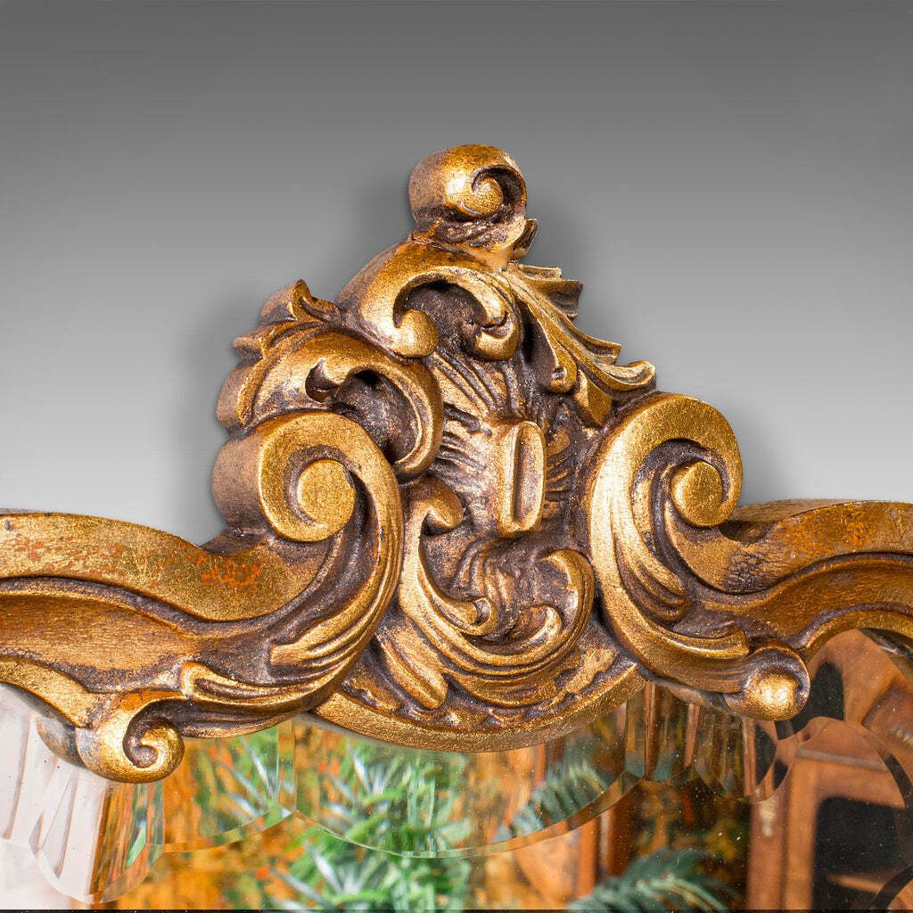 Antique Baroque Wall Mirror, French, Giltwood, Vanity, Hallway, Edwardian, 1910 photo Home Decor