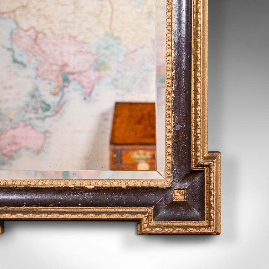 Small Antique Vanity Mirror, English, Gilt Gesso, Hall, Neoclassical, Victorian photo 895.0