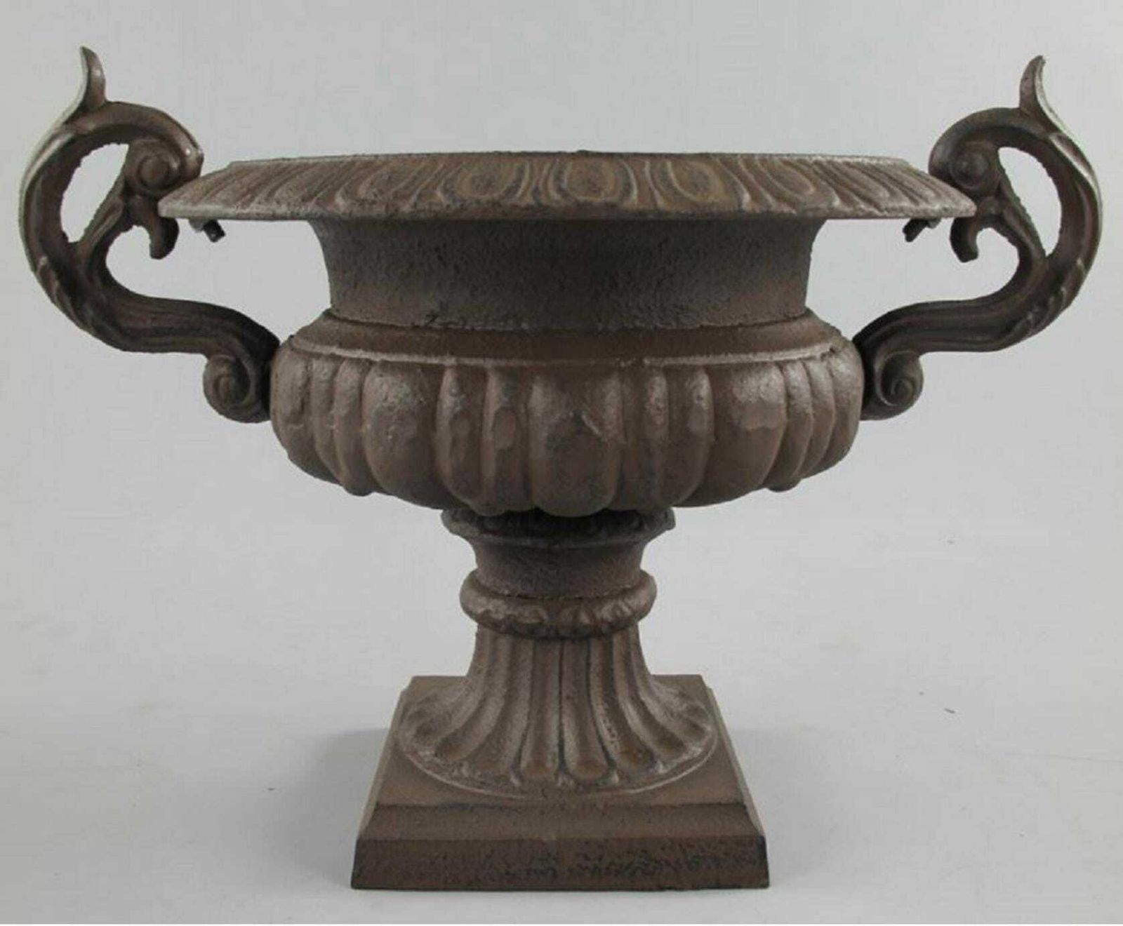 Baroque Garden Planter   Ornate Rust Flower Pot   Elegant Baroque Decor For Garden & Terrace   Perfect Gift Idea photo furniture