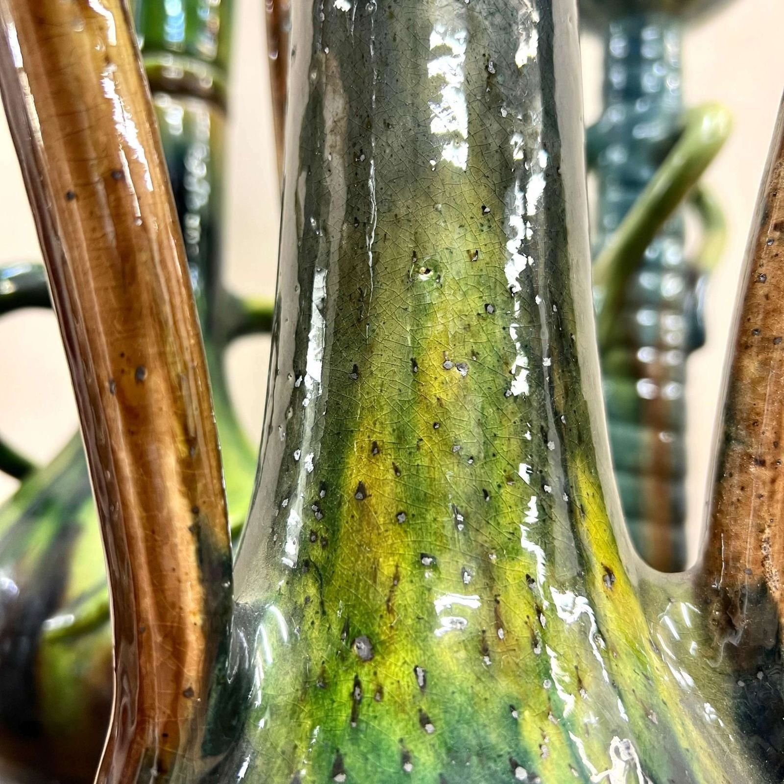 Thulin Pottery Vase, 1910s, Antique photo furniture