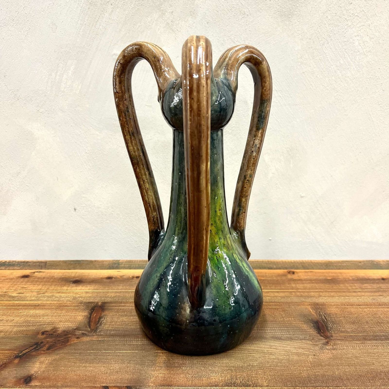 Thulin Pottery Vase, 1910s, Antique photo 125.0