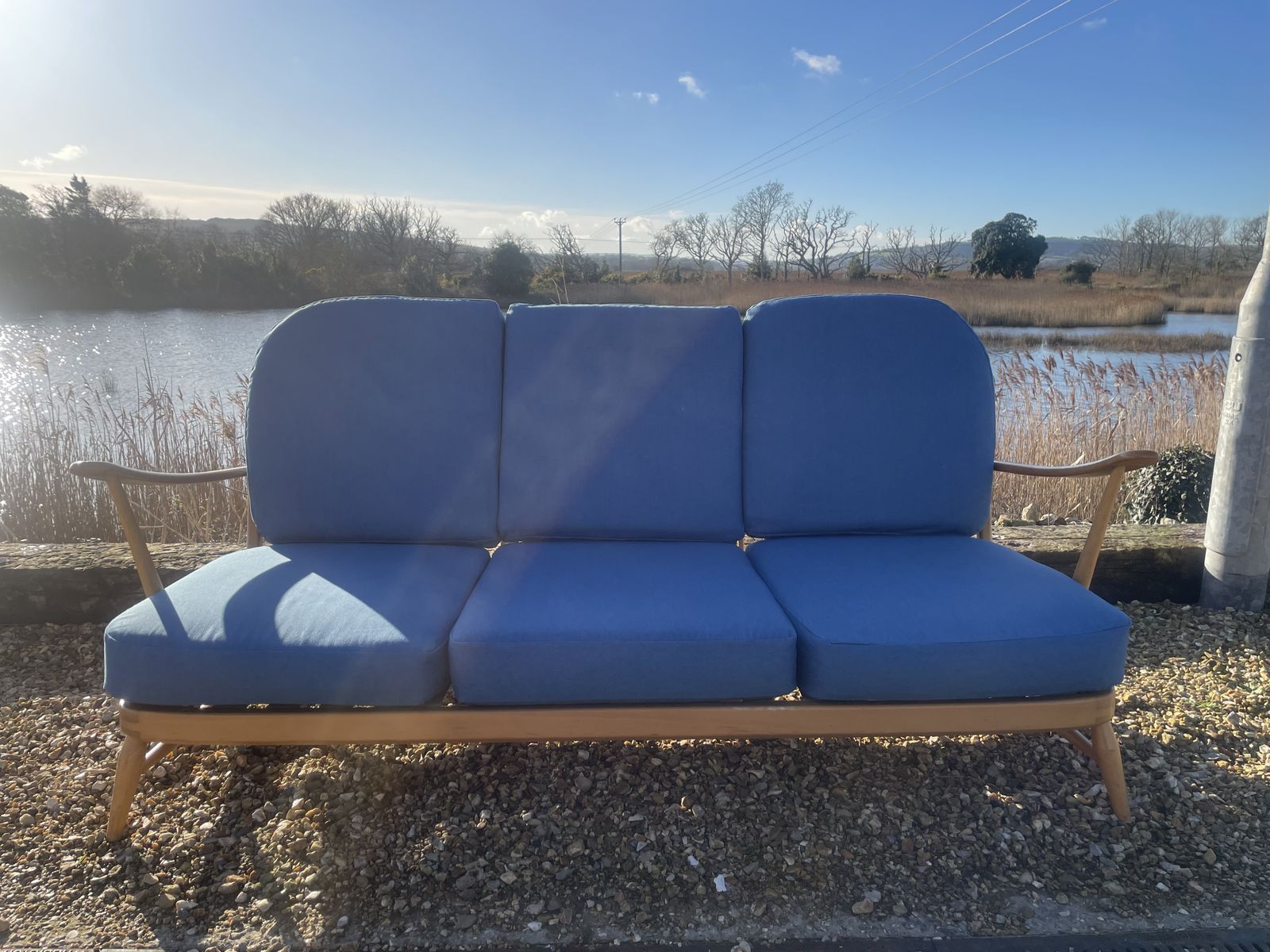 Ercol 203 3 Seater Sofa In Blonde photo furniture