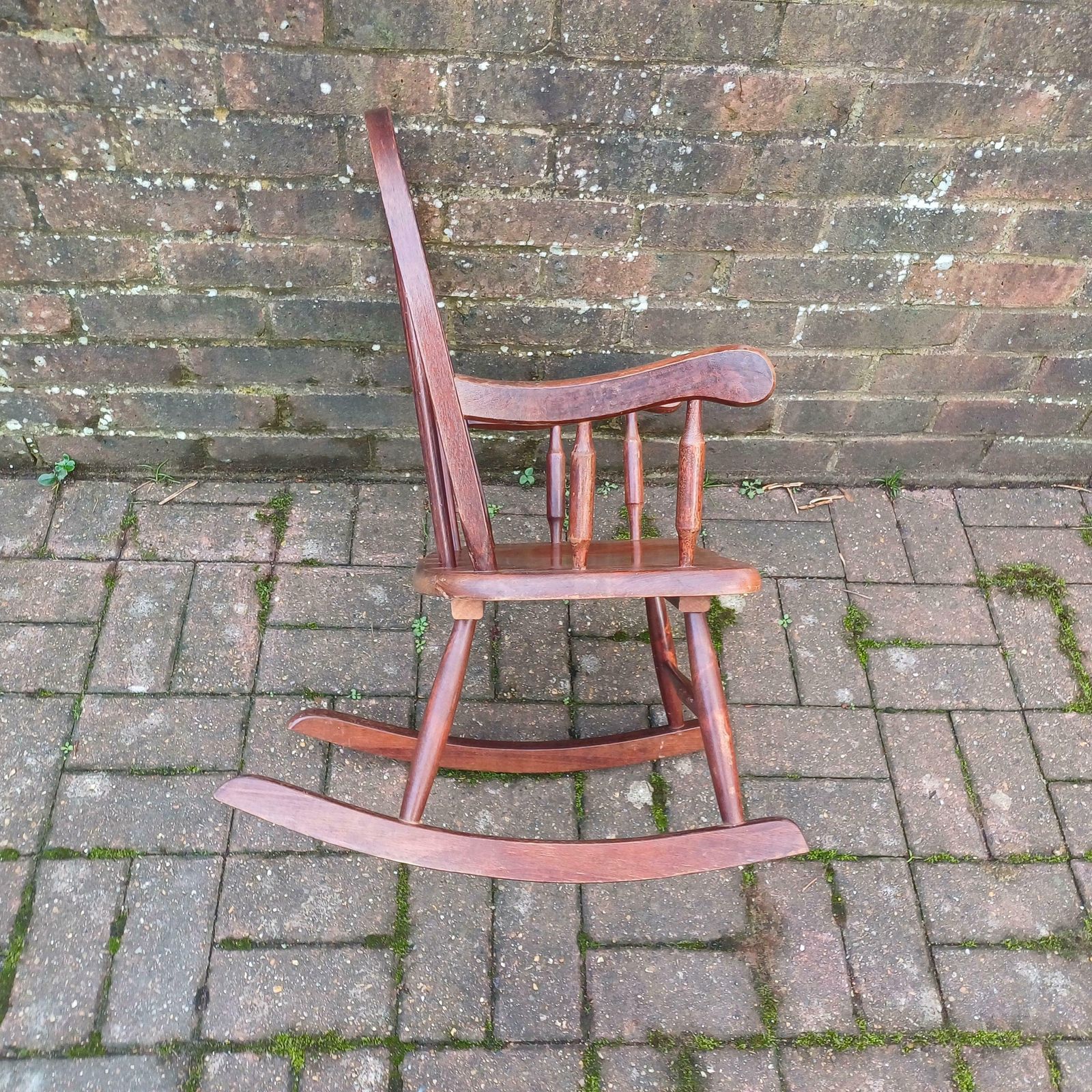 photo furniture Vintage 70s Or 80s Child Rocking Chair Nursery Decoration