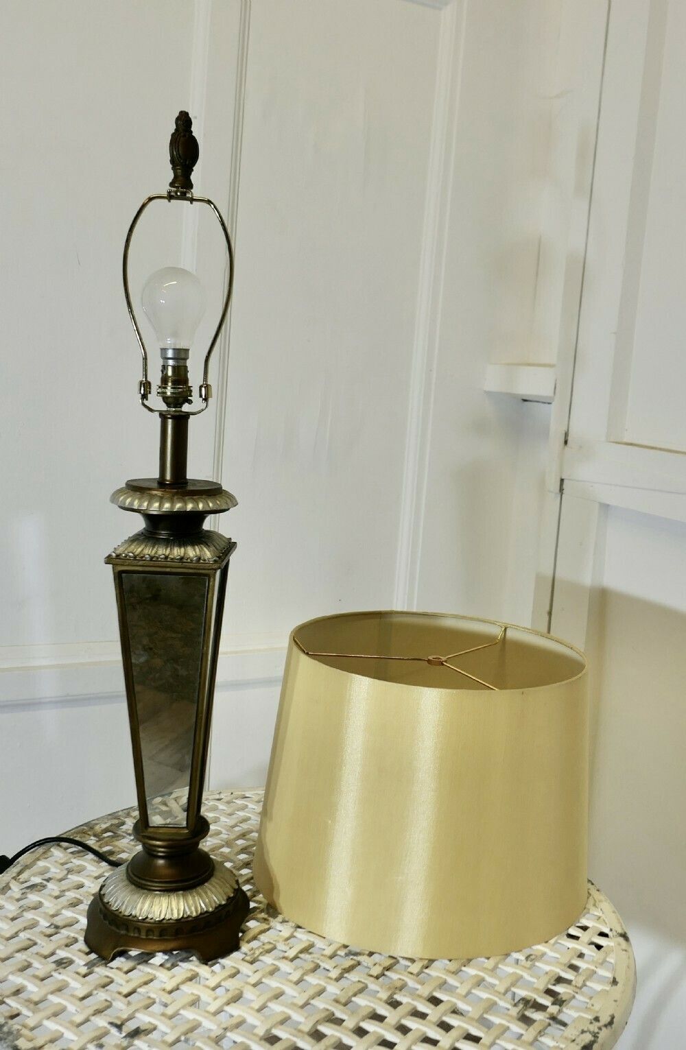 An Art Deco Style Mirror Table Lamp photo 390.0