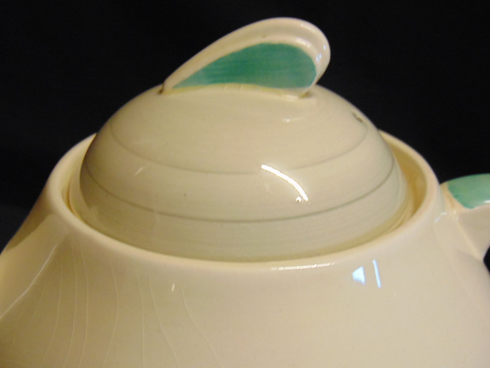 photo for sale Art Deco Susie Cooper Teapot, Milk Jug And Sugar Bowl