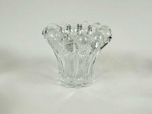 Crystal Bubble Glass Candleholders From San Marco, West Germany, 1970s, Set Of 9 photo 313.0