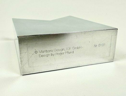 No 0101 Box In Aluminum By Roger Pfund For Marlboro Design, 1980s photo vinterior