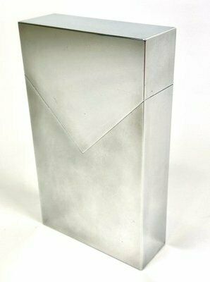 No 0101 Box In Aluminum By Roger Pfund For Marlboro Design, 1980s photo vintage